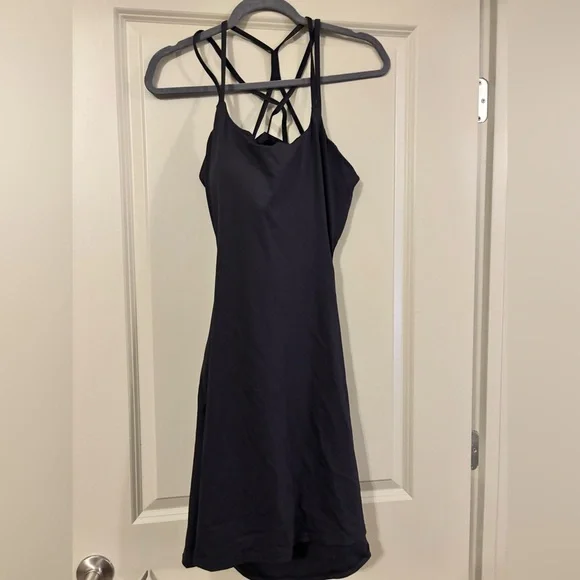 Halara Elegant Black Strappy Dress Size L - Picture 2 of 3